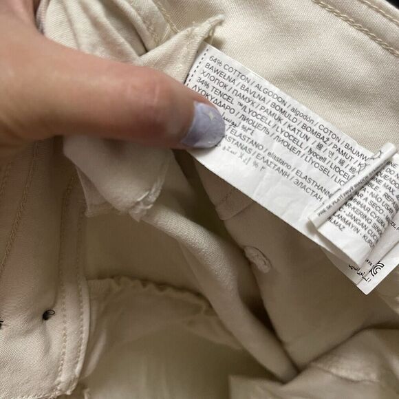 Mango MNG Casual Ivory khaki Wide leg pants size US 6 - Picture 5 of 6